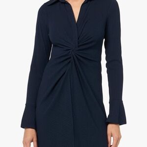 Tommy Hilfiger Navy Long Sleeve Dress